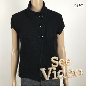 STEILMANN Vintage Wool/Polyester Black Vest